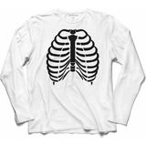 Kendim Seçtim Cadılar Bayramı Halloween Uzun Kollu Tişört Baskılı T-Shirt - XS - 001-Beyaz