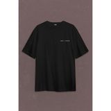 Kendim Seçtim Can-Am Spyder Bombardıier Roadster Örümcek Sırt Ön Baskılı Oversize Tişört T-Shirt - Siyah - XL