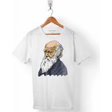Kendim Seçtim Charles Darwin Evrim Türlerin Kökeni Evolution Beyaz Erkek Tişört