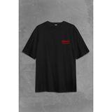 Kendim Seçtim Chucky Charles Lee Ray Oyuncak Bebek Bıçak Sırt Ön Baskılı Oversize Tişört T-Shirt - XL - Siyah