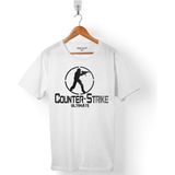 Kendim Seçtim Counter Strıke Cs Go Ultımate Gamer Oyuncu Erkek Tişört - Beyaz - Renkli - 2XL