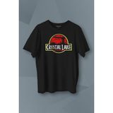 Kendim Seçtim Crystal Lake Korku Filmi Jason Movie Film Halloween Baskılı Tişört T-Shirt - XL - Siyah