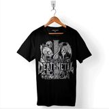 Kendim Seçtim Death Metal Strike Music Band Baskılı Tişört Unisex T-Shirt - Siyah - XL