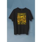 Kendim Seçtim Demon Slayer Tişört Zenitsu Anime Tanjiro Nezuko Kısa Kollu Unisex T-Shirt - Siyah
