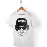 Kendim Seçtim Eazy E Compton Logo Eazy-E N 95 N95 Erkek Tişört - Beyaz - Renkli - XL