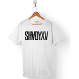 Kendim Seçtim Emınem Shady Xv Shadyxv Logo Erkek Tişört - Beyaz - Renkli - 2XL
