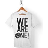 Kendim Seçtim Exo We Are One Logo Erkek Tişört - Beyaz - Renkli - XL