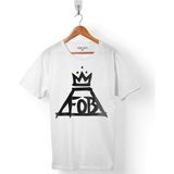 Kendim Seçtim Fall Out Boy Logo Beyaz Erkek Tişört
