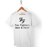 Kendim Seçtim Ff Foo Fıghters Logo Erkek Tişört - XS - Beyaz - Renkli