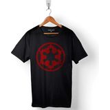 Kendim Seçtim Galactic Empire Logo Star Wars Yıldız Savaşları Baskılı Siyah Unisex T-Shirt