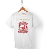 Kendim Seçtim Game Of Thrones Fıre And Blood House Targaryen Erkek Tişört - Beyaz - Renkli - 2XL