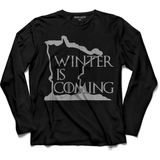 Kendim Seçtim Game Of Thrones Got Wınter Is Comıng Uzun Kollu Tişört - 001-Siyah - 2XL