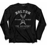 Kendim Seçtim Game Of Thrones House House Bolton Logo Uzun Kollu Tişört - 001-Siyah - 2XL
