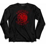Kendim Seçtim Game Of Thrones Mother Of Dragons 3 Uzun Kollu Tişört - 001-Siyah - XL