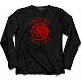 Kendim Seçtim Game Of Thrones Mother Of Dragons 3 Uzun Kollu Tişört - 001-Siyah