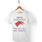 Kendim Seçtim Game Of Thrones Stargaryen Erkek Tişört - Beyaz - Renkli - 2XL
