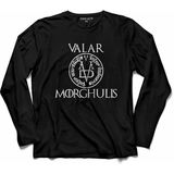 Kendim Seçtim Game Of Thrones Valar Morghulıs Uzun Kollu Tişört - 001-Siyah - XL
