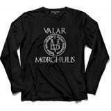 Kendim Seçtim Game Of Thrones Valar Morghulıs Uzun Kollu Tişört - 001-Siyah