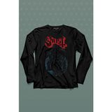 Kendim Seçtim Ghost Bc Papaz Kilise Hayalet Uzun Kollu Tişört Baskılı T-Shirt - 001-Siyah - XL