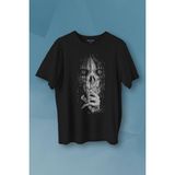 Kendim Seçtim Gotik Hayalet Dark Halloween Gothic Baskılı Siyah Erkek T-shirt