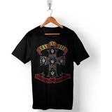 Kendim Seçtim Guns N And Roses Gun Gül ve Kan Erkek Tişört - XL - Siyah