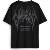 Kendim Seçtim Gym Gothic Typo Gymbeast Spor Fitness Beast Baskılı Oversize T-Shirt Gotik Yazı Siyah Tişört - 2XL