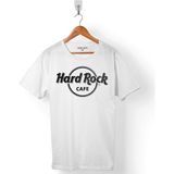 Kendim Seçtim Hard Rock Cafe Releases Erkek Tişört - Beyaz - Renkli