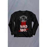 Kendim Seçtim Hard Rock Musicold 90's Uzun Kollu Tişört Baskılı T-Shirt - 001-Siyah - XS
