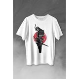 Kendim Seçtim Helmet Kask Spartan Samuray Savaşçı Kılıç Baskılı Tişört T-Shirt Beyaz - 63A-Beyaz