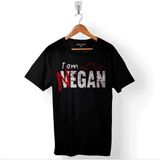 Kendim Seçtim I Am Negan The Walking Dead Yürüyen Ölüler Baskılı Tişört Unisex T-Shirt - Siyah - XL