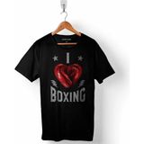 Kendim Seçtim I Love Boxıng Boks Ring Muhammed Alı Erkek Tişört - XXL - Siyah