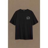 Kendim Seçtim I Love Photography Fotoğrafçı Canon Nikon Sırt Ön Baskılı Oversize Tişört T-Shirt - Siyah - XL