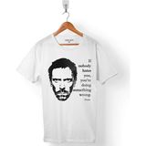 Kendim Seçtim If Nobody Dr House Hates You Hugh Laurıe Erkek Tişört - Beyaz - Renkli - 2XL