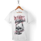 Kendim Seçtim In Flames All For Me Logo Skull Erkek Tişört - Beyaz - Renkli - 2XL