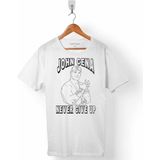 Kendim Seçtim John Cena Never Give Up WWE Amerikan Güreşi Beyaz Erkek Tişört