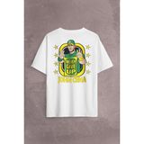 Kendim Seçtim John Cena Wwe Logo Never Give Up Amerikan Güreşi Sırt Ön Baskılı Oversize Tişört T-Shirt - Beyaz - XL