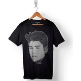 Kendim Seçtim Justin Bieber 1994 Tipografik Silüet Baskılı Siyah Unisex T-Shirt