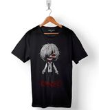 Kendim Seçtim Kanekı Tokyo Ghoul Baskılı Tişört Unisex T-Shirt - Siyah - 2XL