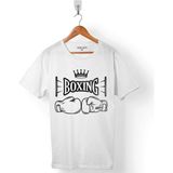 Kendim Seçtim Kick Box Boxing Fight Dövüşçü Beyaz Erkek Tişört