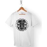 Kendim Seçtim Kıng Of Rock Musıc Guıtar Erkek Tişört - Beyaz - Renkli - 2XL