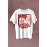 Kendim Seçtim Klasik Araba Retro Vintage Classic Car Motor Baskılı Tişört T-Shirt Beyaz - XL - 63A-Beyaz
