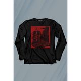Kendim Seçtim Klasik Araba Retro Vintage Classic Car Motor Uzun Kollu Tişört Baskılı T-Shirt - 001-Siyah - 2XL