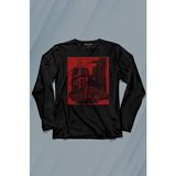 Kendim Seçtim Klasik Araba Retro Vintage Classic Car Motor Uzun Kollu Tişört Baskılı T-Shirt - 001-Siyah