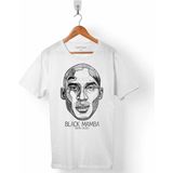 Kendim Seçtim Kobe Braynt Black Mamba Nba Basketball Erkek Tişört - XL - Beyaz
