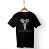 Kendim Seçtim Kobe Bryant Black Mamba Logo Nba Basketball Baskılı Tişört T-Shirt - XL - Siyah