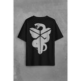 Kendim Seçtim Kobe Bryant Black Mamba Snake Nba Basketball Sırt Ön Baskılı Oversize Tişört T-Shirt - Siyah - XL