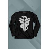 Kendim Seçtim Kobe Bryant Black Mamba Snake Nba Basketball Uzun Kollu Tişört Baskılı T-Shirt - 001-Siyah - XS