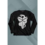 Kendim Seçtim Kobe Bryant Black Mamba Snake Nba Basketball Uzun Kollu Tişört Baskılı T-Shirt - 001-Siyah