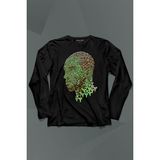 Kendim Seçtim Kobe Bryant Black Mamba Yeşil Snake Nba Basketball Uzun Kollu Tişört Baskılı T-Shirt - 001-Siyah - 2XL
