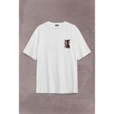 Kendim Seçtim Kobe Bryant Stibel Black Mamba Nba Basketbol Sırt Ön Baskılı Oversize Tişört T-Shirt - Beyaz